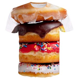 Tshirt Donuts / Plein de donuts / tshirt blanc