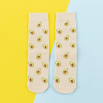 Chaussettes donuts pour femmes + Fruits / Banane / Avocat / Citron / Oeuf / Cookie / Beignet