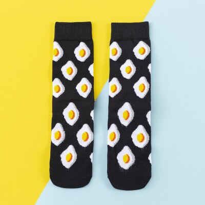 Chaussettes donuts pour femmes + Fruits / Banane / Avocat / Citron / Oeuf / Cookie / Beignet