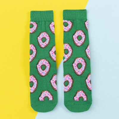 Chaussettes donuts pour femmes + Fruits / Banane / Avocat / Citron / Oeuf / Cookie / Beignet