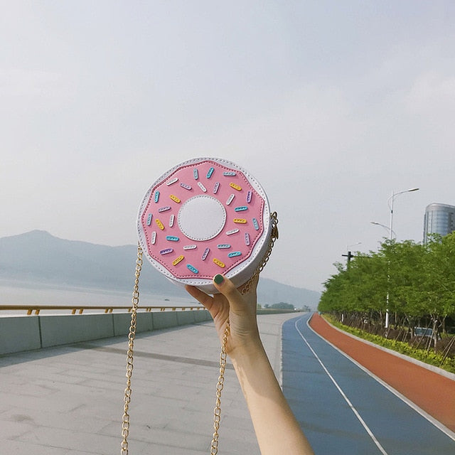 Sac donuts tridimensionnels style sac messager