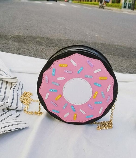 Sac donuts tridimensionnels style sac messager